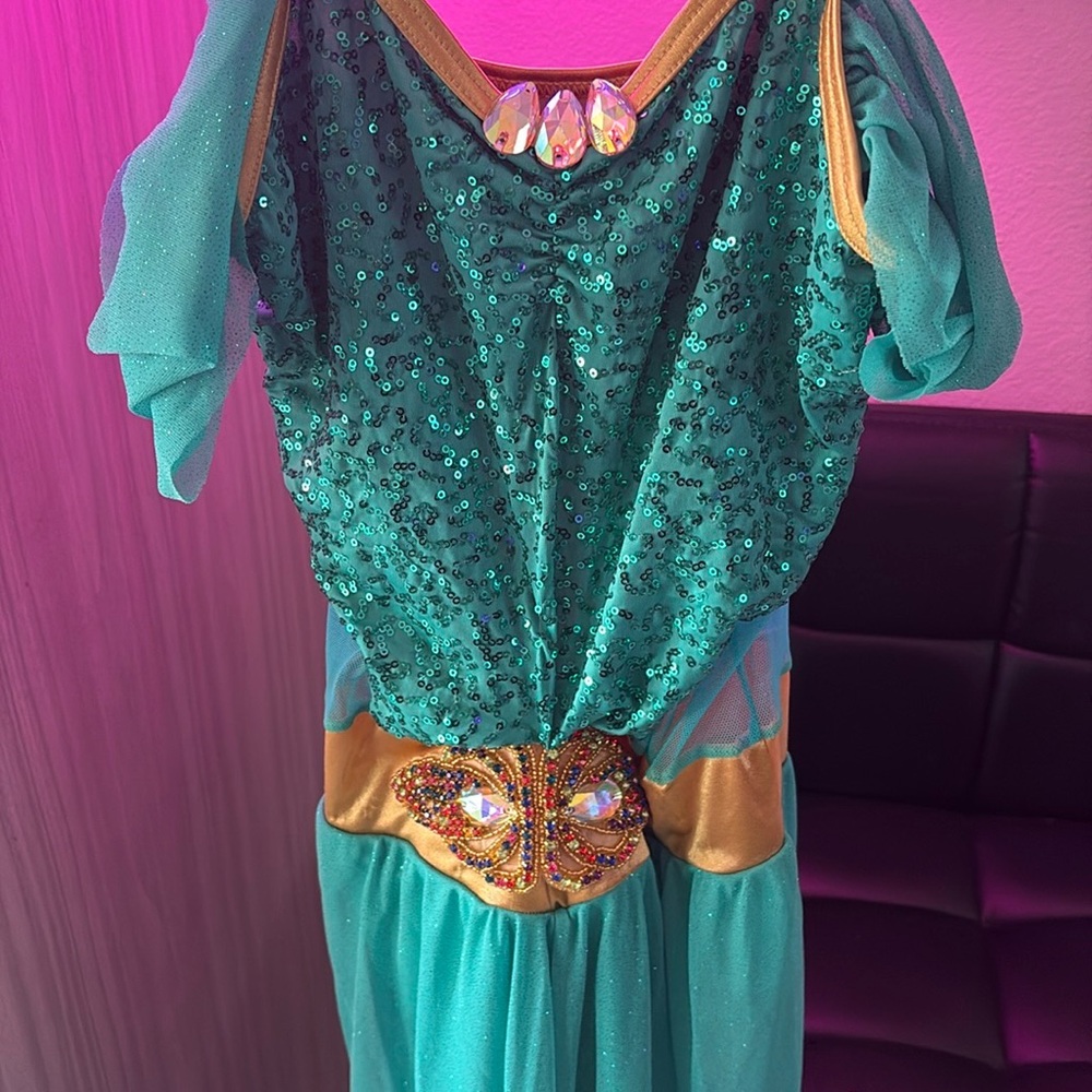 Weissman Aladdin “Jasmine” Costume with Sparkle Mesh & Sequined Bodice